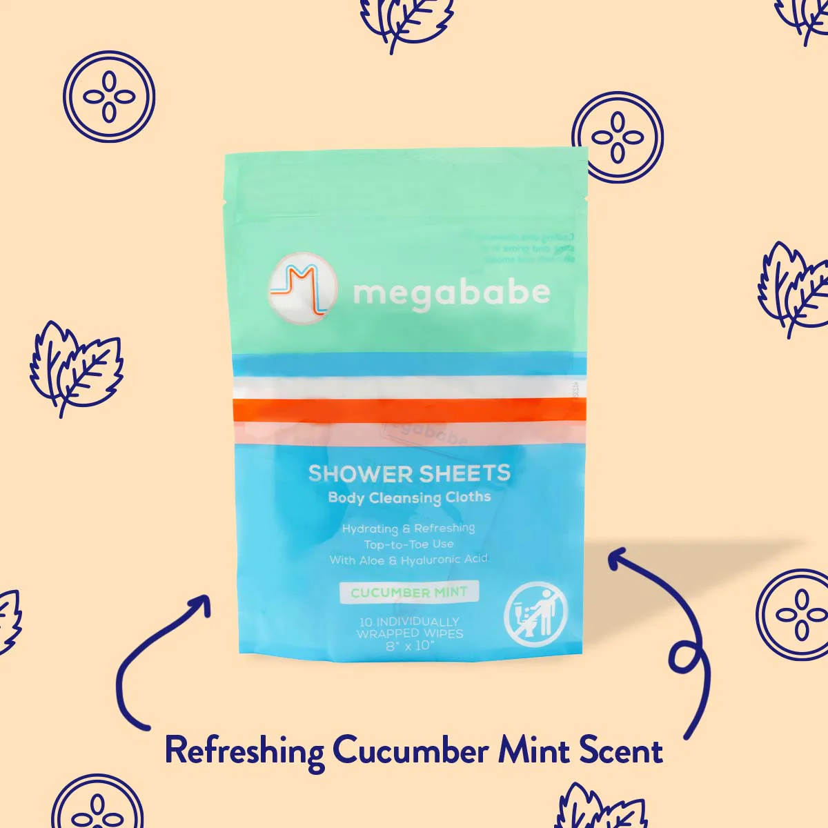 Cucumber Mint Shower Sheets - Image 5