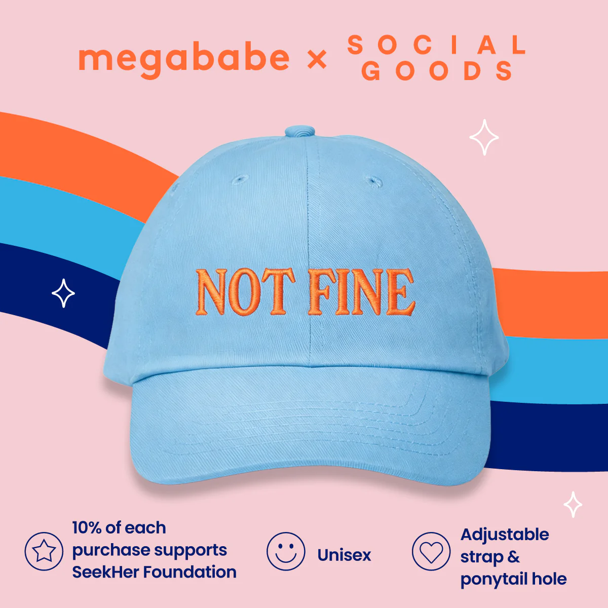 Megababe x Social Goods Baseball Hat - Image 10