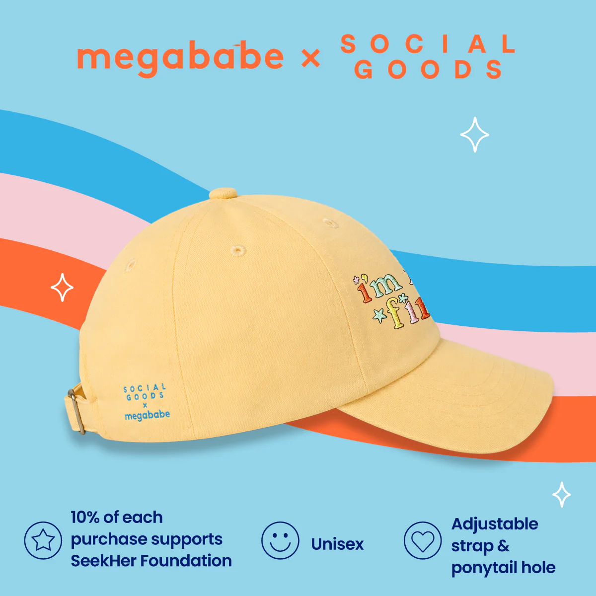 Megababe x Social Goods Baseball Hat - Image 9